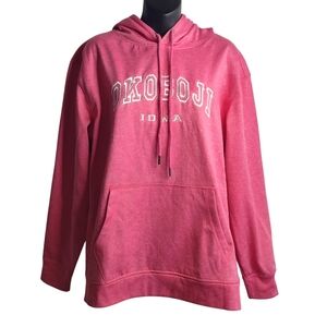 Basic Of America Iowa Women's Pink Hoodie Sweatshirt Size XL NWT
